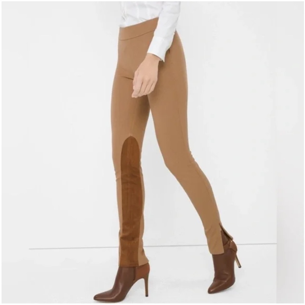 White House Black Market NWT The Legging Tan High-Waist Ponte